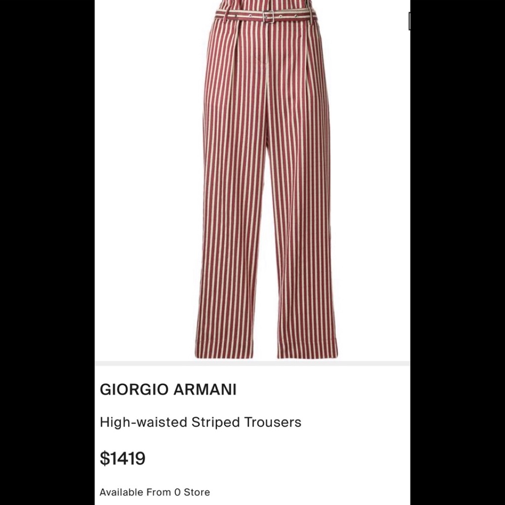 Giorgio Armani Striped Women’s Trousers